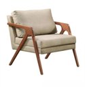 Ver imagem 2 de Kit 2 Poltronas Decorativas Linho Bege Mona 65cm