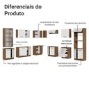 Ver imagem 5 de Armário de Cozinha Completa 549cm Rustic/branco Agata Madesa 01
