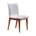 Ver imagem 1 de Cadeira de Jantar Estofada com Pés Madeira Multimóveis Cr50091 Off White