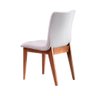 Cadeira de Jantar Estofada com Pés Madeira Multimóveis Cr50091 Off White - 2