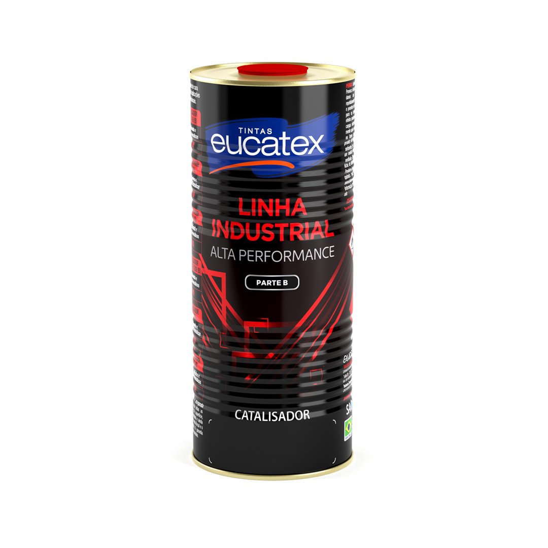 Tinta Epóxi Pro Tech 2,7 Litros Vermelho Segurança Alto Brilho Kit com Catalisador Eucatex Pro-Tech  - 2