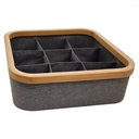 Ver imagem 2 de Cesto Organizador de Bambu e Tecido