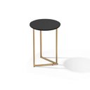 Ver imagem 5 de Mesa Lateral Pé De Ferro Dourado Estilo Industrial Versátil
