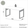 Escrivaninha para Escritório 100% Mdf Industrial - 3