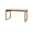 Ver imagem 2 de Escrivaninha Mesa de Escritório 100% MDF 135cm Industrial Freijó/Off White