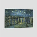 Ver imagem 1 de Quadro Van Gogh Noite Estrelada Sobreródano Tela No Chassi 95X63Cm