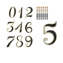 Ver imagem 1 de Kit 5 Algarismos Número Residencial Plástico Luxo 0 Ao 9