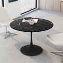 Ver imagem 5 de Mesa de Jantar Tulipa Saarinen Redonda 150 Cm Mármore Nero