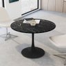 Mesa de Jantar Tulipa Saarinen Redonda 150 Cm Mármore Nero - 5