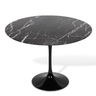 Mesa de Jantar Tulipa Saarinen Redonda 150 Cm Mármore Nero - 1