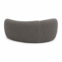Ver imagem 6 de Sofá Zah 210 cm 3 Lugares Luxo Orgânico Curvo Bouclé Premium:Bouclé Cinza Escuro