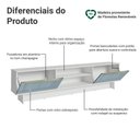 Ver imagem 4 de Rack para Tv até 80 Polegadas 218 Cm 2 Portas Branco/cinza Lux Madesa