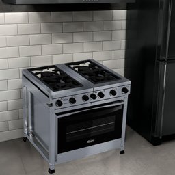 Fogão Semi-industrial 4 Queimadores com Forno 136 - 1