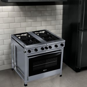 Fogão Semi-industrial 4 Queimadores com Forno 136