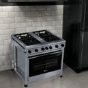 Ver imagem 1 de Fogão Semi-industrial 4 Queimadores com Forno 136