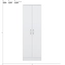 Ver imagem 2 de Armário Multiuso Sapateira 2 Portas Ouro - Branco