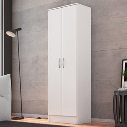 Armário Multiuso Sapateira 2 Portas Ouro - Branco - 1