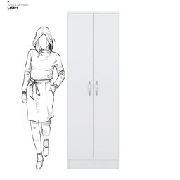 Armário Multiuso Sapateira 2 Portas Ouro - Branco - 4