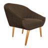 Poltrona França Pés Palito Suede - ADJ Decor - Marrom - 2