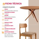 Ver imagem 5 de Sala de Jantar Mesa Ballare 135cm Tampo Laminado Redondo com 4 Cadeiras Star