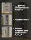 Ver imagem 6 de Guarda-roupa Solteiro 1 Espelho 2 Portas 2 Gavetas e Prateleiras Moju