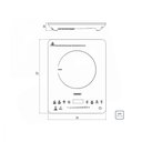 Ver imagem 3 de Cooktop Portátil Indução Tramontina 94714132 Slim Touch 220V
