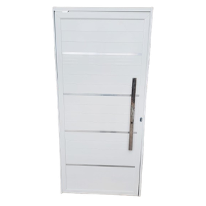 Porta de Alumínio Lambri Duplo 210x100 C/ Puxador Completa!