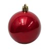 Bolinha de Natal Lisa Perolada C- 9 Peças 6cm- Vermelho- Chibrali Vermelho - 2