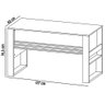 Mesa Para Escritório E Home Office Alani 127 Cm T01 Branco - Lyam Decor - 5