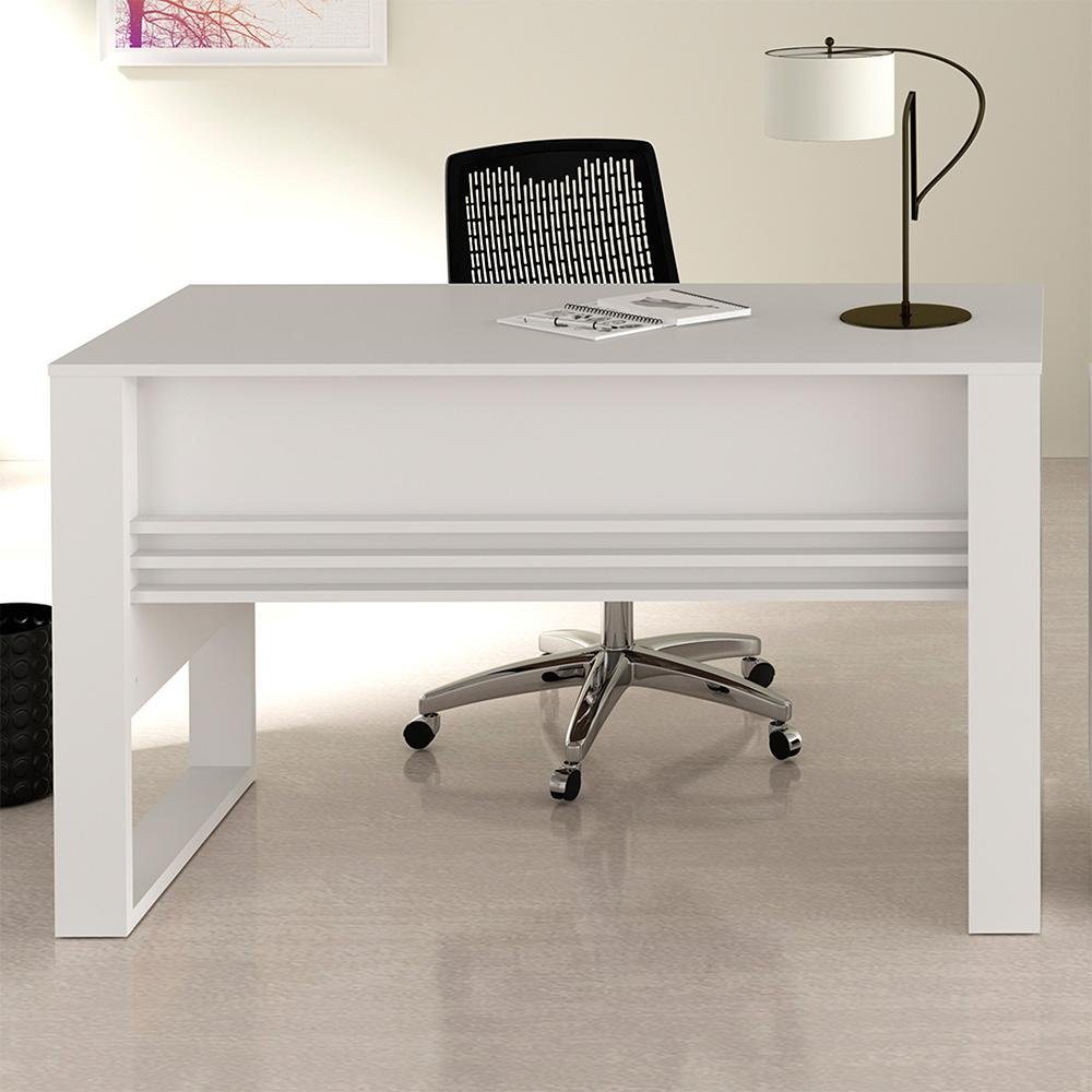 Mesa Para Escritório E Home Office Alani 127 Cm T01 Branco - Lyam Decor ...