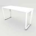 Ver imagem 5 de Escrivaninha Industrial 1,35m Tampo 30mm Pés Metal F5