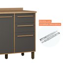 Ver imagem 6 de Balcão 120 cm 3 Portas 2 Gavetas Salvador