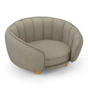 Ver imagem 6 de Mini Cama Poltrona Pet Lary Baby para Cachorro Linho Bege - Abmaza