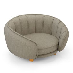 Mini Cama Poltrona Pet Lary Baby para Cachorro Linho Bege - Abmaza - 6