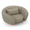 Ver imagem 7 de Mini Cama Poltrona Pet Lary Baby para Cachorro Linho Bege - Abmaza