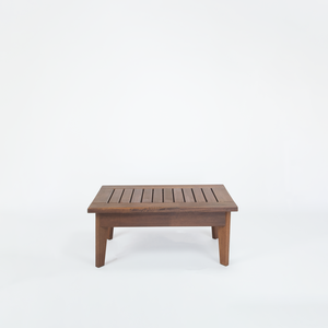 Mesa Centro Garden Madeira Maciça 98x60cm - Acabamento Jatobá