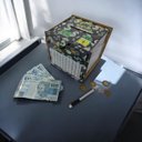 Ver imagem 4 de Cofre Guardar Junte Dinheiro Woodbox Desafio 30 Mil Dinblack