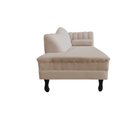 Ver imagem 5 de Recamier Decorativo Divã Amsterdã 147cm Lado Esquerdo Suede Bege