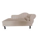 Ver imagem 3 de Recamier Decorativo Divã Amsterdã 147cm Lado Esquerdo Suede Bege