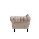 Ver imagem 7 de Recamier Decorativo Divã Amsterdã 147cm Lado Esquerdo Suede Bege