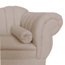 Ver mais imagens de Recamier Decorativo Divã Amsterdã 147cm Lado Esquerdo Suede Bege
