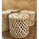Ver imagem 4 de Kit 4 Luminária De Teto Artesanal Pendente Palha Taboa Área Gourmet Rústica