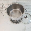 Ver imagem 6 de Le Rechaud Inox 5 Litros Panela para Buffet Restaurante Casa Servir Pratos Quentes Aço Inoxidável