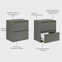 Ver imagem 2 de Gabinete para Banheiro 60cm MDF Verde Dubai - On Móveis