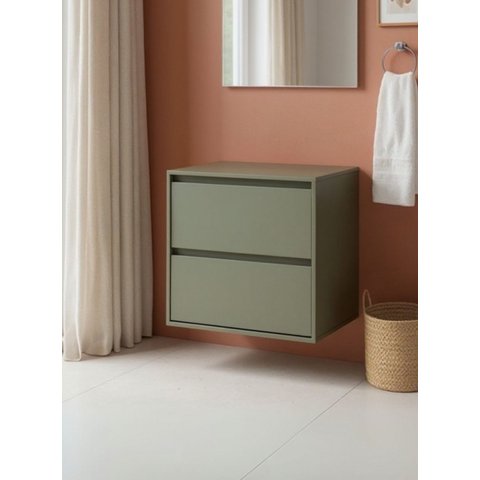 Gabinete para Banheiro 60cm MDF Verde Dubai - On Móveis