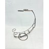 Suporte Vinhos Decorativo Bronze 1 Garrafa e 2 Taças - 4