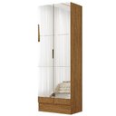 Ver imagem 1 de Sapateira Multiuso Premium 2 Portas com Espelho Carioca Cor Freijó