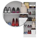 Ver imagem 3 de Sapateira Multiuso Premium 2 Portas com Espelho Carioca Cor Freijó