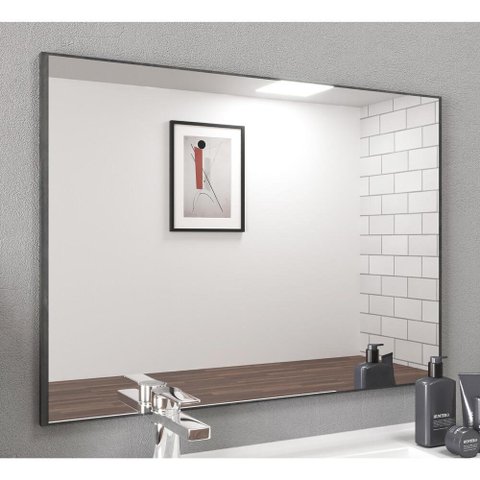 Espelheira para Banheiro 77cm Multimóveis VCR10078 Carbono