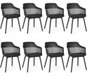 Ver imagem 1 de Kit com 8 Cadeiras para Sala de Jantar Marcela Preto
